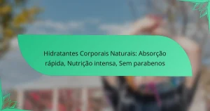Hidratantes Corporais Naturais: Absorção rápida, Nutrição intensa, Sem parabenos